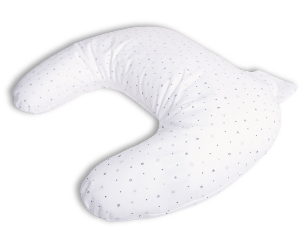 BABYMATEX Polštář na kojení polohovací miniRelax Jersey 150cm Hvězdičky