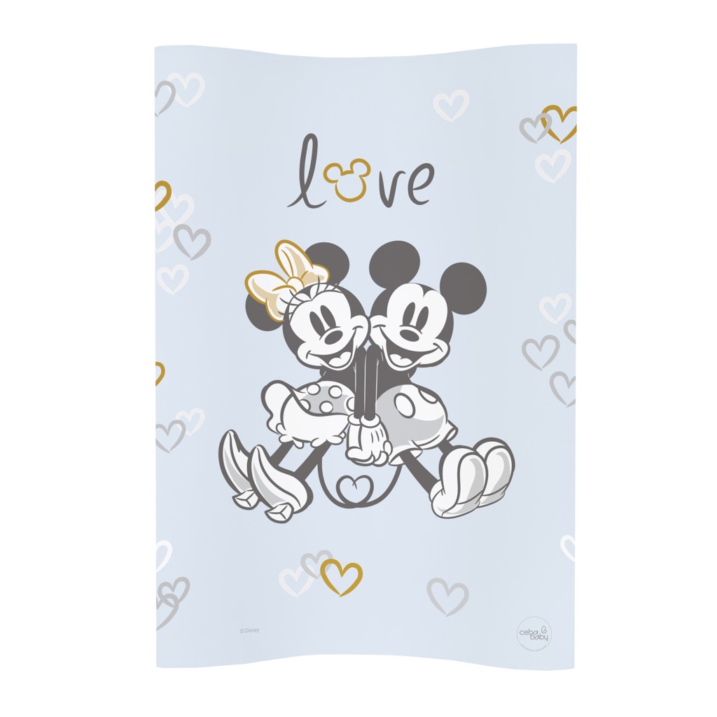 CEBA Podložka prebaľovacia mäkká COSY (50x70) Disney Minnie&Mickey Blue