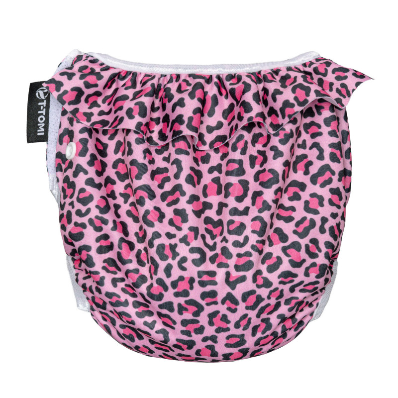 T-TOMI Plavky plienkové s volánikom, 5-15kg, Pink gepard