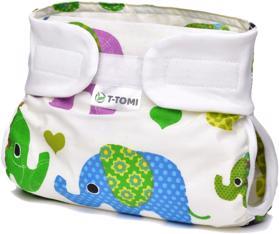 Obrázok  T-tomi Nohavičky ortopedické abdukčné - patentky 3-6kg, green elephants 