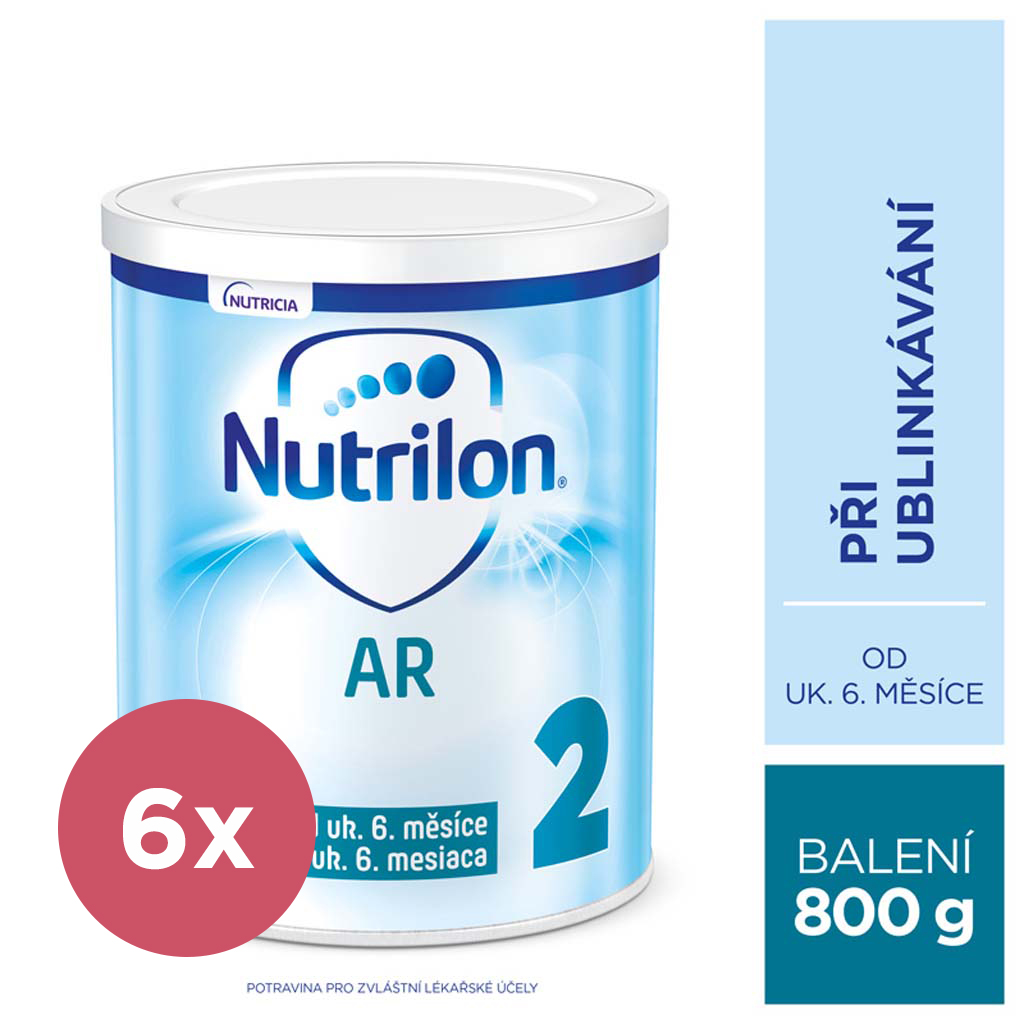 6x NUTRILON 2 AR špeciálne následné mlieko 800 g, 6+