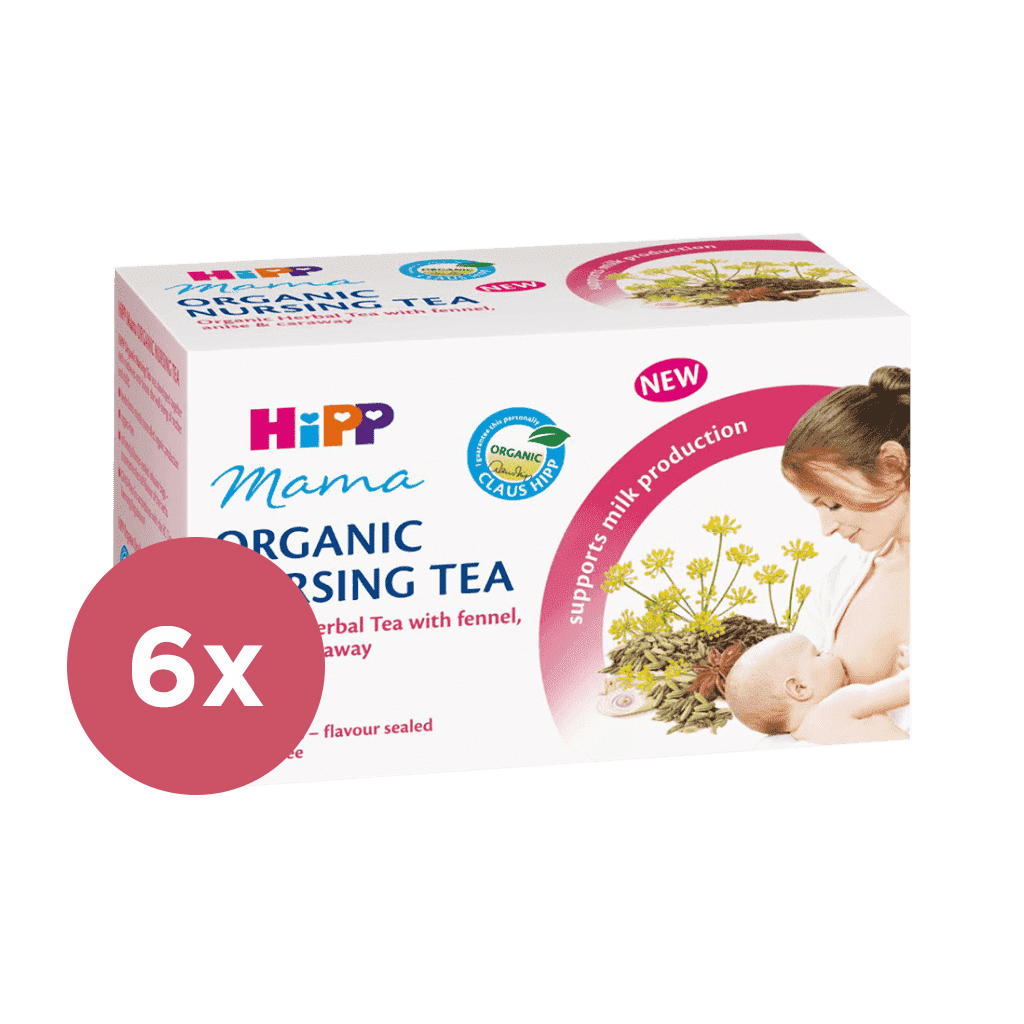 6x HiPP MAMA Bio čaj pre dojčiace matky (20x 1,5 g)