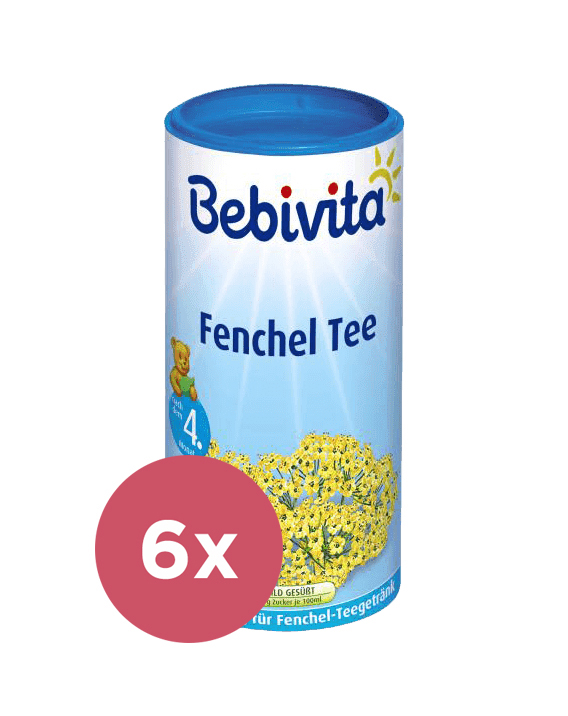 6x BEBIVITA Fenyklový čaj - instatný 200 g
