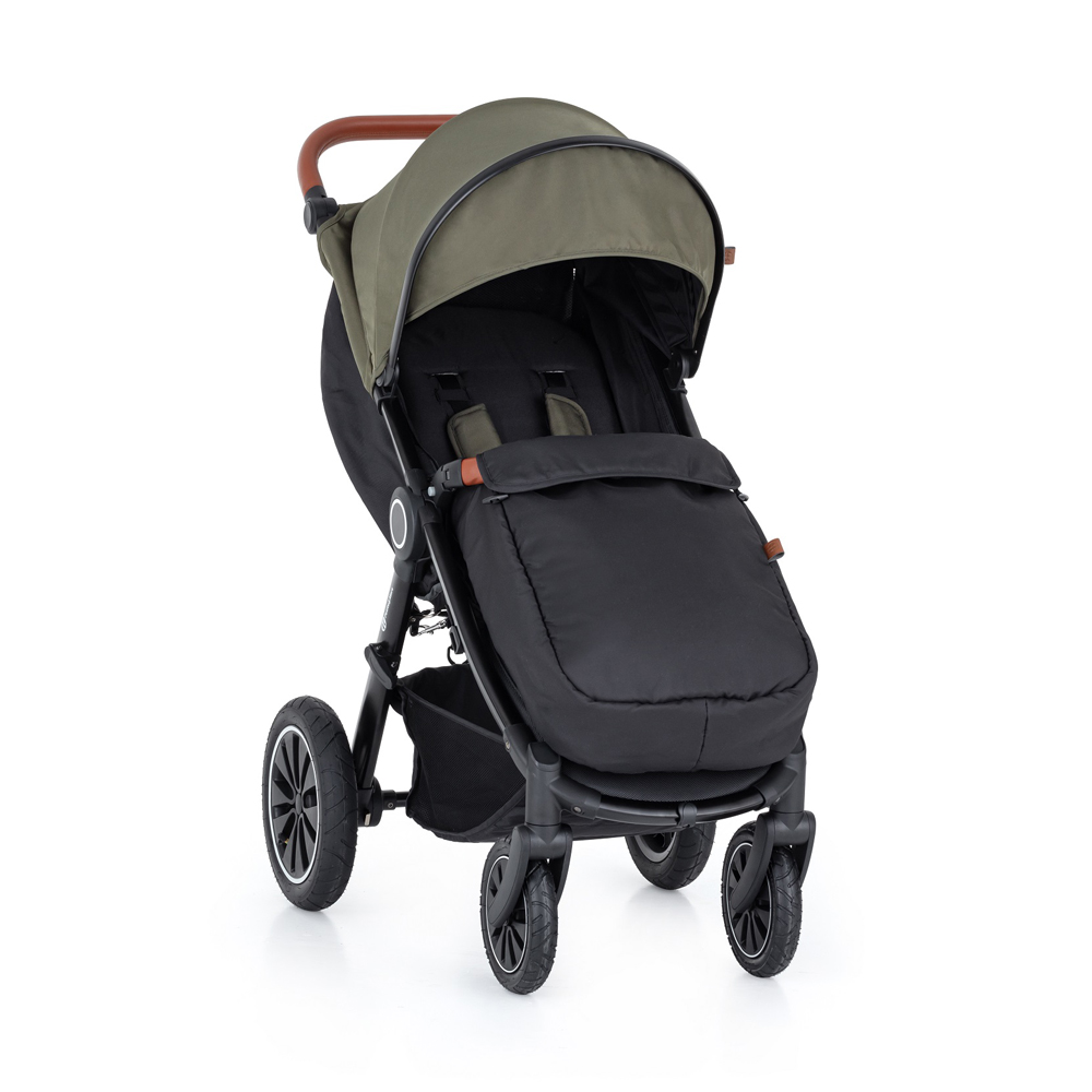 PETITE&MARS Kočík športový Street+ Air Oak Mature Olive Complete + nánožník