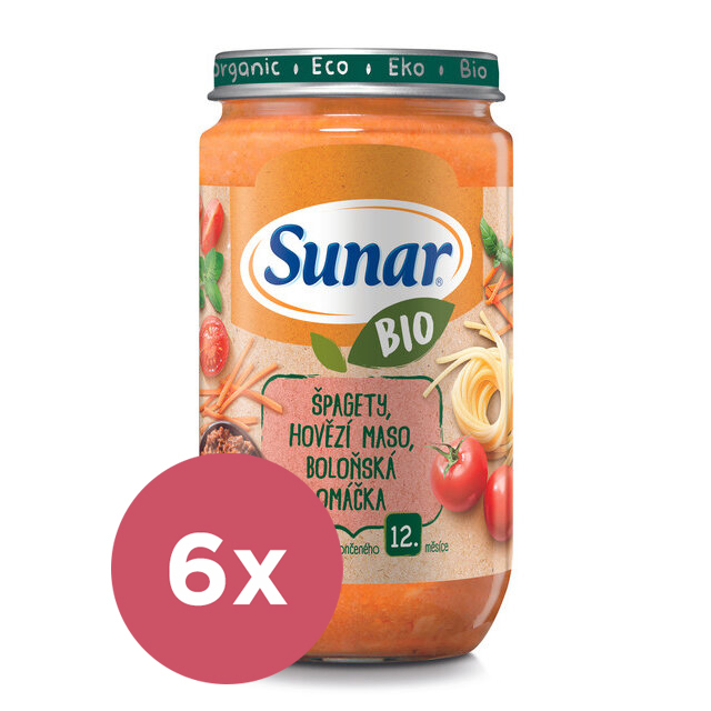 6x SUNAR BIO Bolonské špagety 235 g
