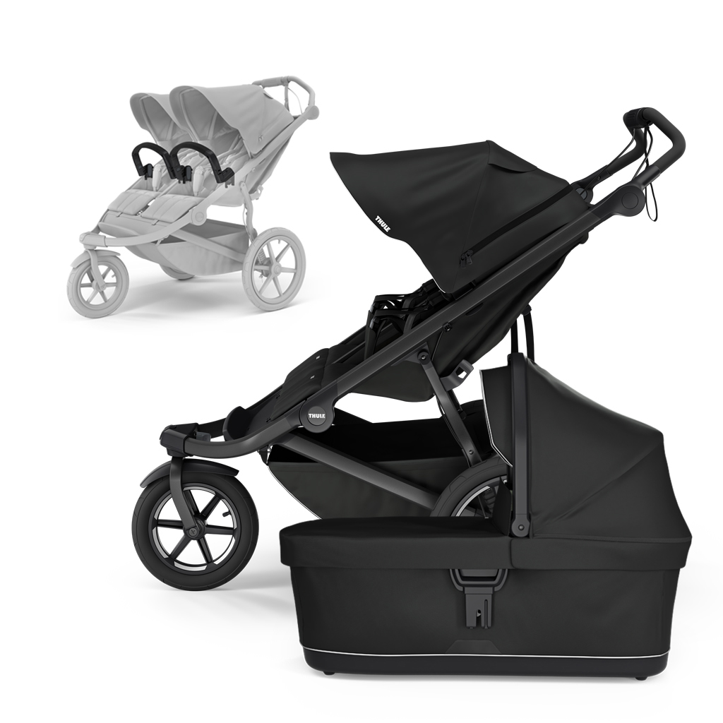 THULE Kočík súrodenecký Urban Glide Double Black/Black set M