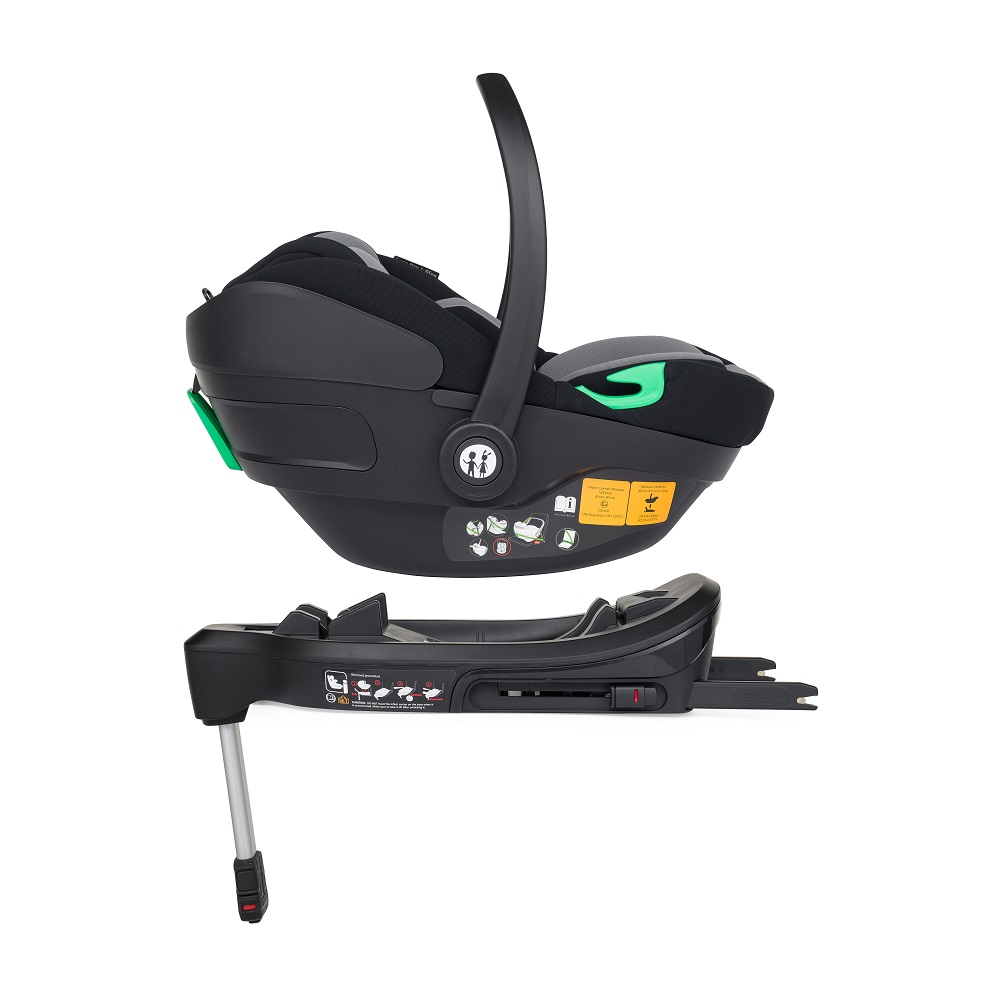 PETITE&MARS Autosedačka Core Pro i-Size Black Grey 40-87cm (0-13 kg) + Báze