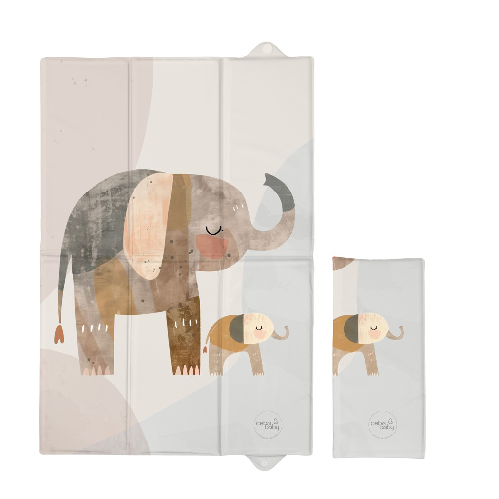 CEBA BABY Utazó pelenkázó alátét Basic Elephant Family