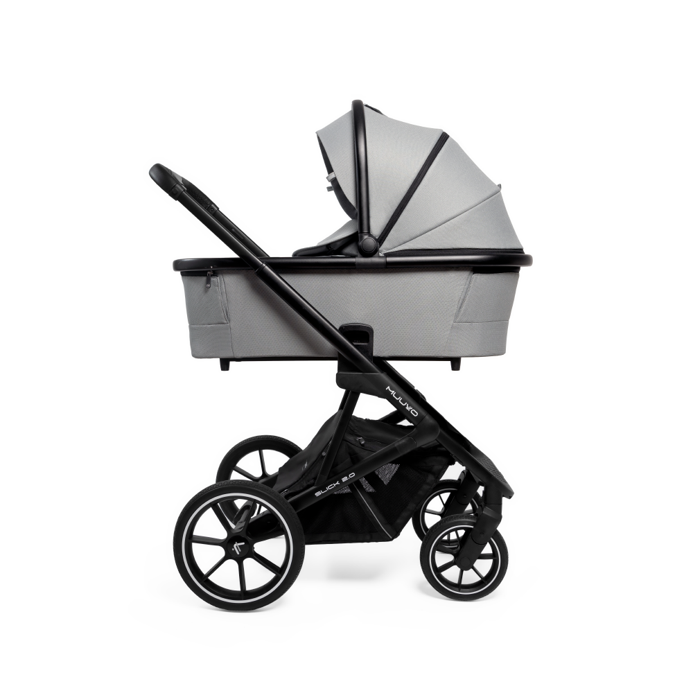 MUUVO Kočárek kombinovaný Slick 2.0 set 2v1 Light Grey
