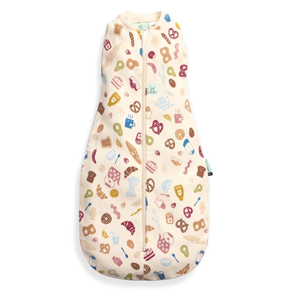 ERGOPOUCH Zavinovačka a pytel na spaní 2v1 Cocoon Bon Appetit 0-3 m, 3-6 kg, 0,2 tog
