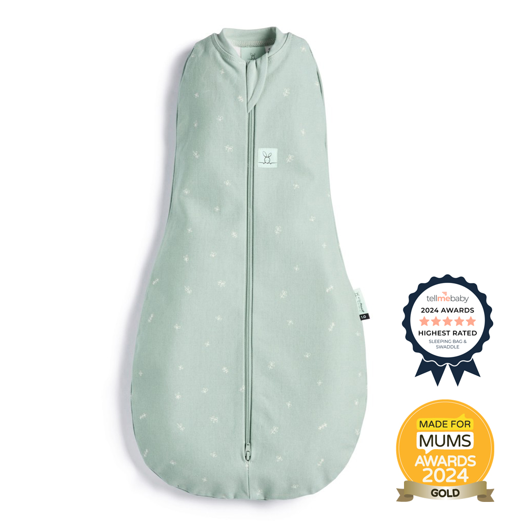 ERGOPOUCH Zavinovačka a pytel na spaní 2v1 Cocoon Sage 3-6 m, 6-8 kg, 0,2 tog