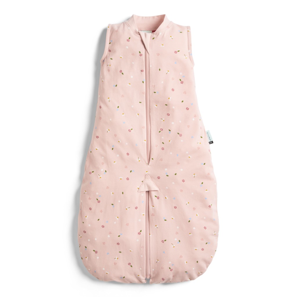 ERGOPOUCH Vak a overal na spaní 2v1 organická bavlna Suit Daisies 8-24 m, 8-14 kg, 0,2 tog
